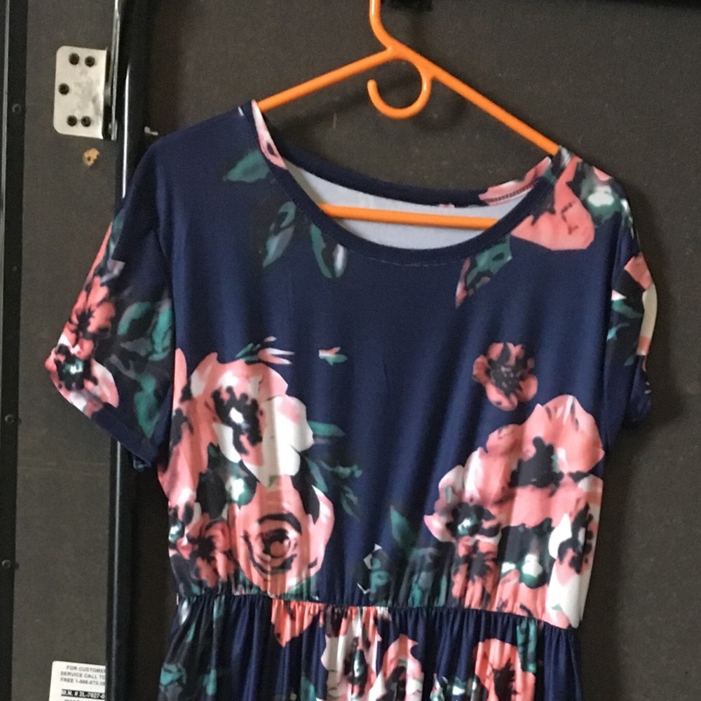 Flowered Maxi Dress, NWOT